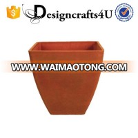 Large Rectangular Garden chimney face Terracotta Flower Pot