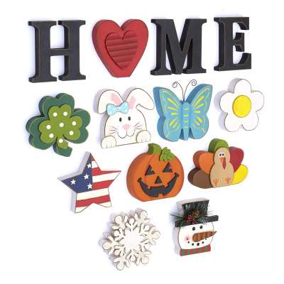 Holiday Decoration & Gift Wooden Decorative Holiday Figures Home Signs