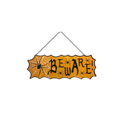 Custom decorative halloween hanging wooden door sign