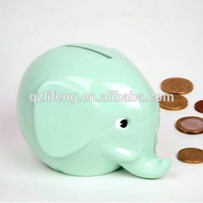 Custom ceramic elephant money saving box