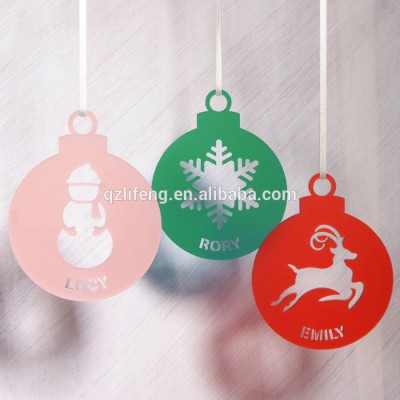 Custom acrylic christmas tree hanging christmas ornaments