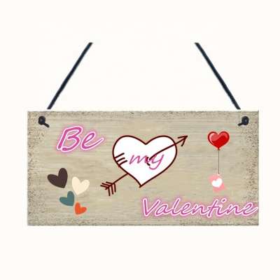 Chic printing wooden seasonal valentine's day yard plaque