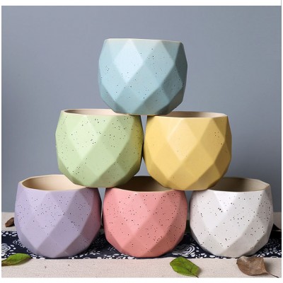 Macarons succulents pots tabletop ceramic flower pots with holes